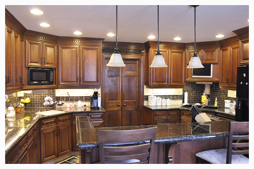 Custom Cherry Hardwood Kitchen Cabinetry